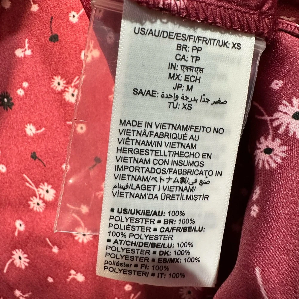 NWT Amazon Essentials Lightweight Georgette Blouson Sleeve Shirt Size XS - Picture 5 of 6